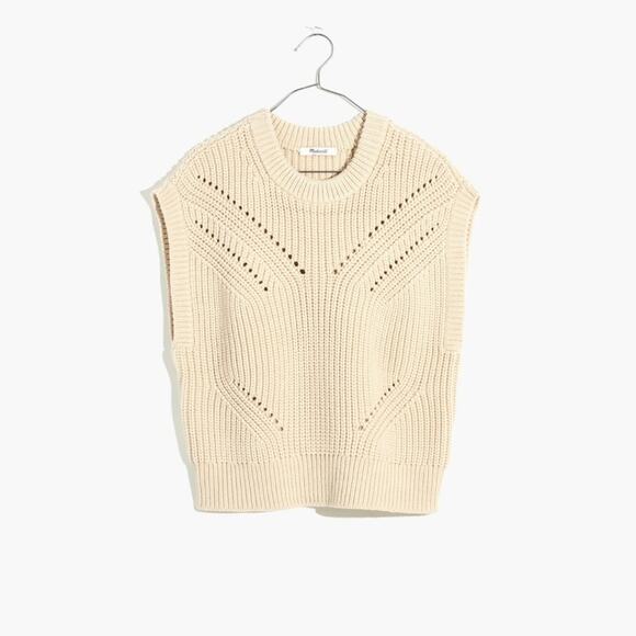 NWT Madewell Mariella Pointelle Sweater - Picture 2 of 10